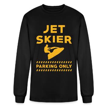 Jet Ski Jet Skier Parking Only Water Jet Skiing - Men's Long Sleeve T-Shirt - black - Front