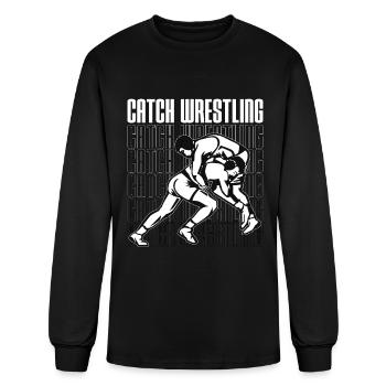 Catch Wrestling Wrestler Sport Fight Grappling - Men's Long Sleeve T-Shirt - black - Front