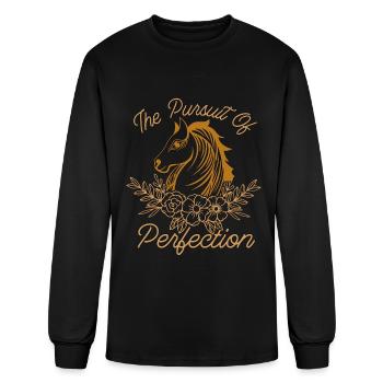 Dressage The Pursuit Of Perfection Dressage Horse - Men's Long Sleeve T-Shirt - black - Front