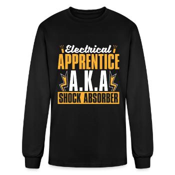 Electrical Engineering Electrical Apprentice A.K.A - Men's Long Sleeve T-Shirt - black - Front