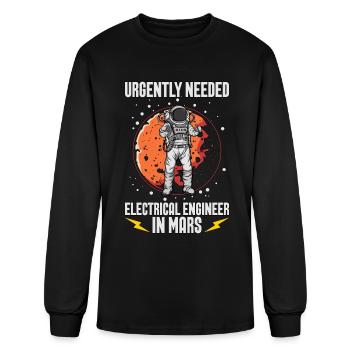 Electrical Engineering Urgently Needed Electrical - Men's Long Sleeve T-Shirt - black - Front