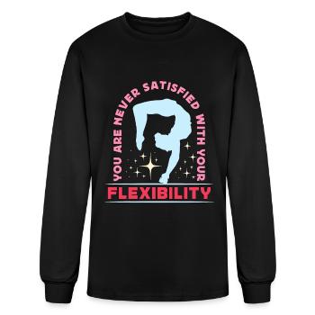 Contortion You Are Never Satisfied Circus Art - Men's Long Sleeve T-Shirt - black - Front