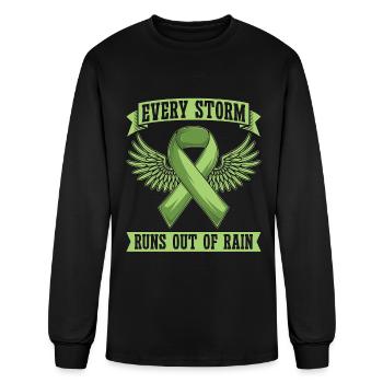 Mental Health Every Storm Runs Out Health Care - Men's Long Sleeve T-Shirt - black - Front