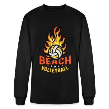 Beach Volleyball Beach Holiday Volleyball Team - Men's Long Sleeve T-Shirt - black - Front