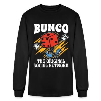Bunco The Original Social Network Loves Party Game - Men's Long Sleeve T-Shirt - black - Front