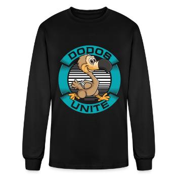 Dodo Bird Dodos Unite Flightless Extinct Birds - Men's Long Sleeve T-Shirt - black - Front