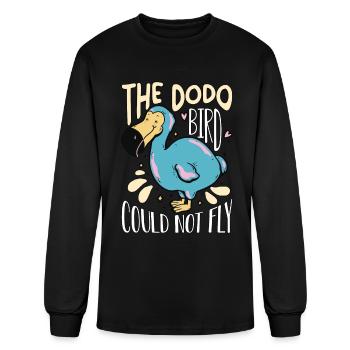 The Dodo Bird Could Not Fly Flightless Ornithology - Men's Long Sleeve T-Shirt - black - Front