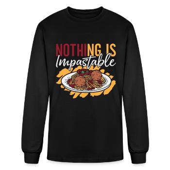 Meatballs Nothing Is Impastable Pasta Meatball - Men's Long Sleeve T-Shirt - black - Front