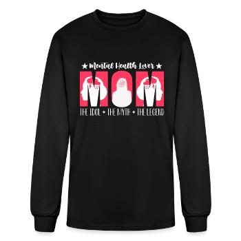 Mental Health Lover Mom The Idol The Health Care - Men's Long Sleeve T-Shirt - black - Front