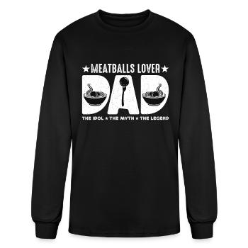 Meatballs Lover Dad The Idol The Italian Meatball - Men's Long Sleeve T-Shirt - black - Front
