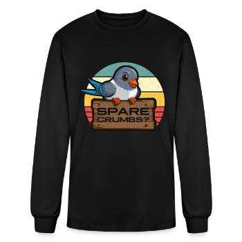 Homing Pigeon Spare Crumbs Loves Pigeon Racing - Men's Long Sleeve T-Shirt - black - Front