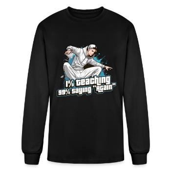 Dance Teacher 1% Teaching 99% Dance Instructor - Men's Long Sleeve T-Shirt - black - Front