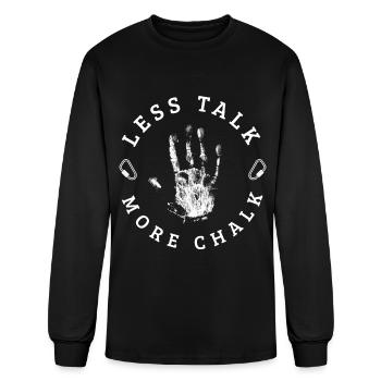Climbing Rock Climbing Mountains - Men's Long Sleeve T-Shirt - black - Front