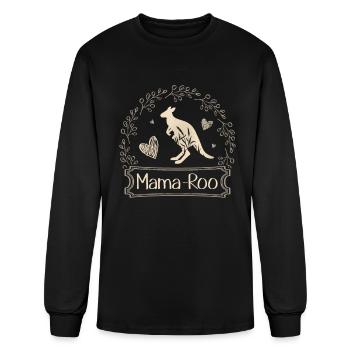Mama-Roo Best Mom Ever Mothers Day Aussie Kangaroo - Men's Long Sleeve T-Shirt - black - Front