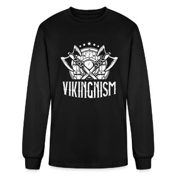 Vikingnism Scandinavian Pagan Norsemen Viking - Men's Long Sleeve T-Shirt - black - Front