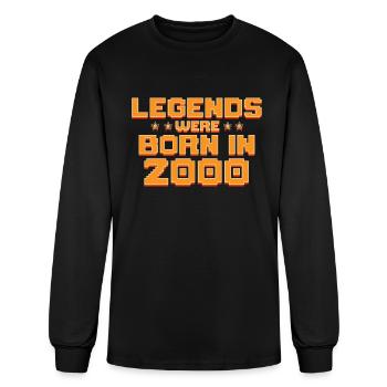 Legends Were Born In 2000 Decade 2000's Vintage - Men's Long Sleeve T-Shirt - black - Front