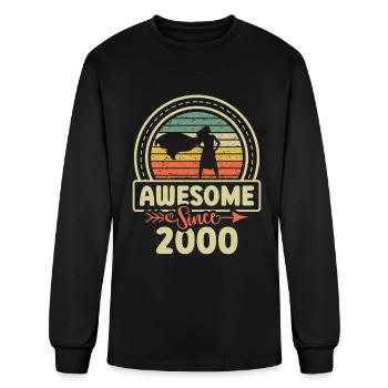 Awesome Since 2000 Decade 2000's Era Vintage - Men's Long Sleeve T-Shirt - black - Front