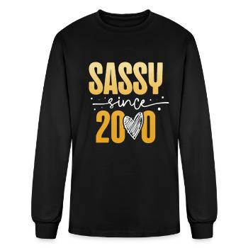 Sassy Since 2000 Decade 2000's Millenium Vintage - Men's Long Sleeve T-Shirt - black - Front