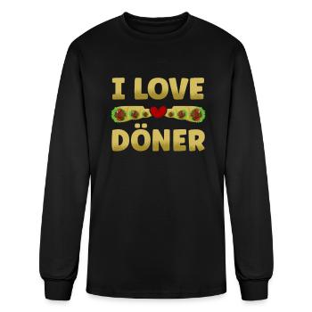 Kebab Kebab Kebab Kebab Shop Dürum Doner Kebab For - Men's Long Sleeve T-Shirt - black - Front