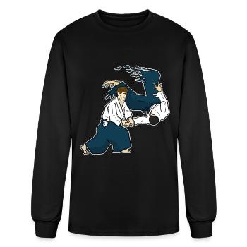 Aikido - Men's Long Sleeve T-Shirt - black - Front
