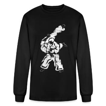 Aikido - Men's Long Sleeve T-Shirt - black - Front