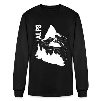 Alps Gift - Men's Long Sleeve T-Shirt - black - Front