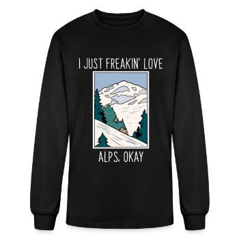 Alps Gift - Men's Long Sleeve T-Shirt - black - Front