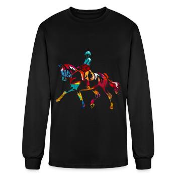 Dressage Gift - Men's Long Sleeve T-Shirt - black - Front