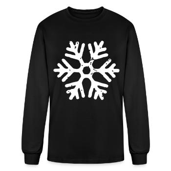 Snowflake - Men's Long Sleeve T-Shirt - black - Front