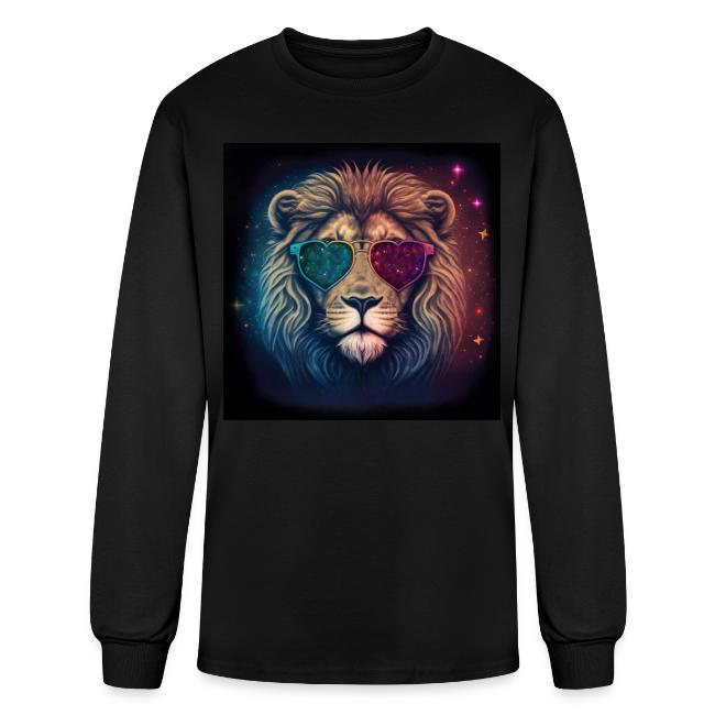 Jesus Lion of Judah wearing love glasses