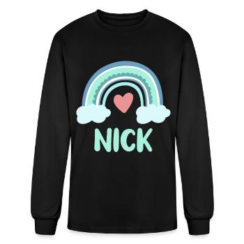 Nick Name Rainbow Baby - Men's Long Sleeve T-Shirt - black - Front