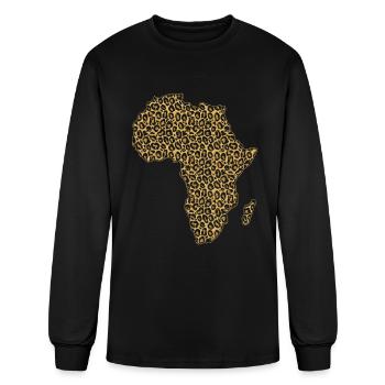 Africa Map - Men's Long Sleeve T-Shirt - black - Front