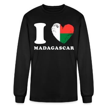 I Love Madagascar - Men's Long Sleeve T-Shirt - black - Front