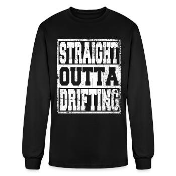 Dériver en disant drôle - T-shirt à manches longues Homme - noir - Devant