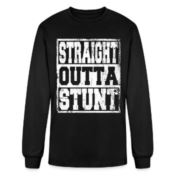Stunt Saying funny - Men's Long Sleeve T-Shirt - black - Front