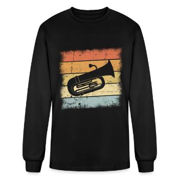 Tuba - Men's Long Sleeve T-Shirt - black - Front