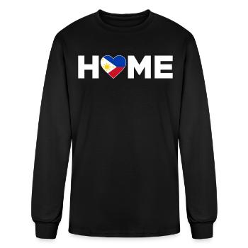 Philippines Home Country Filipino Flag - Men's Long Sleeve T-Shirt - black - Front