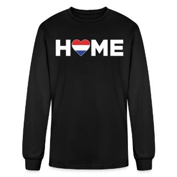 Netherlands Home Country Dutch Flag - Men's Long Sleeve T-Shirt - black - Front