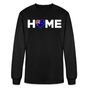 Australia Home Country Australian Flag - Men's Long Sleeve T-Shirt - black - Front