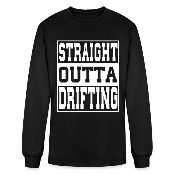 Dériver en disant drôle - T-shirt à manches longues Homme - noir - Devant