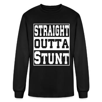 Stunt Saying funny - Men's Long Sleeve T-Shirt - black - Front