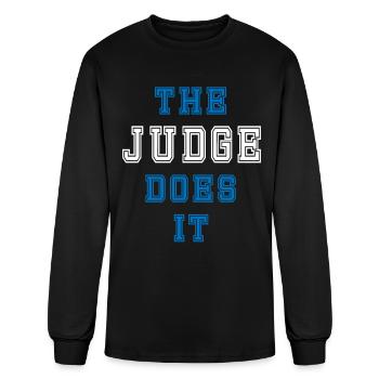 The Judge does it Judge Gift - Men's Long Sleeve T-Shirt - black - Front