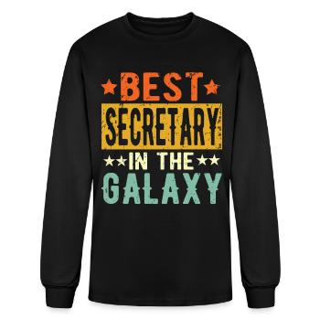 Best Secretary Ever Secretary Gift - Men's Long Sleeve T-Shirt - black - Front
