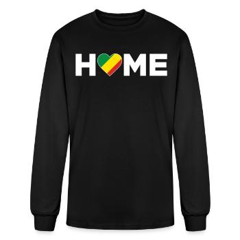 Congo Home Country Congolese Flag Congo Heart - Men's Long Sleeve T-Shirt - black - Front