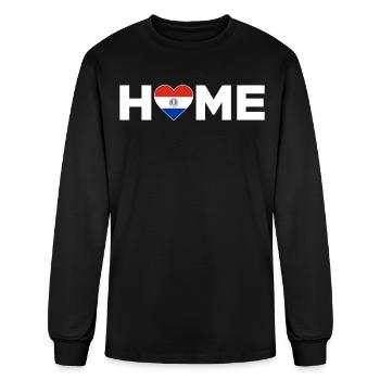 Paraguay Home Country Paraguayan Flag - Men's Long Sleeve T-Shirt - black - Front
