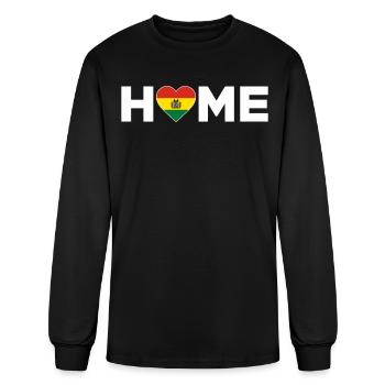 Bolivia Home Country Bolivian Flag Bolivia Heart - Men's Long Sleeve T-Shirt - black - Front