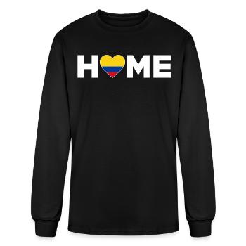 Colombia Home Country Colombian Flag - Men's Long Sleeve T-Shirt - black - Front