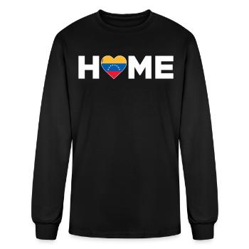 Venezuela Home Country Venezuelan Flag - Men's Long Sleeve T-Shirt - black - Front