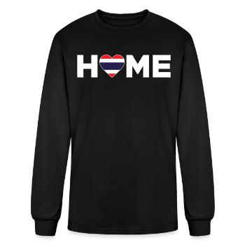 Thailand Home Country Thai Flag Thailand Heart - Men's Long Sleeve T-Shirt - black - Front