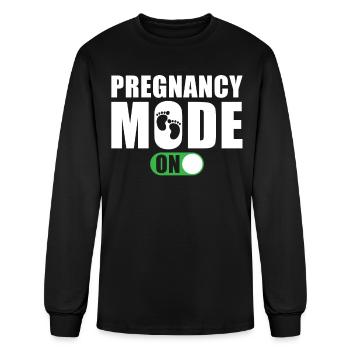 Pregnancy Mode on - Men's Long Sleeve T-Shirt - black - Front